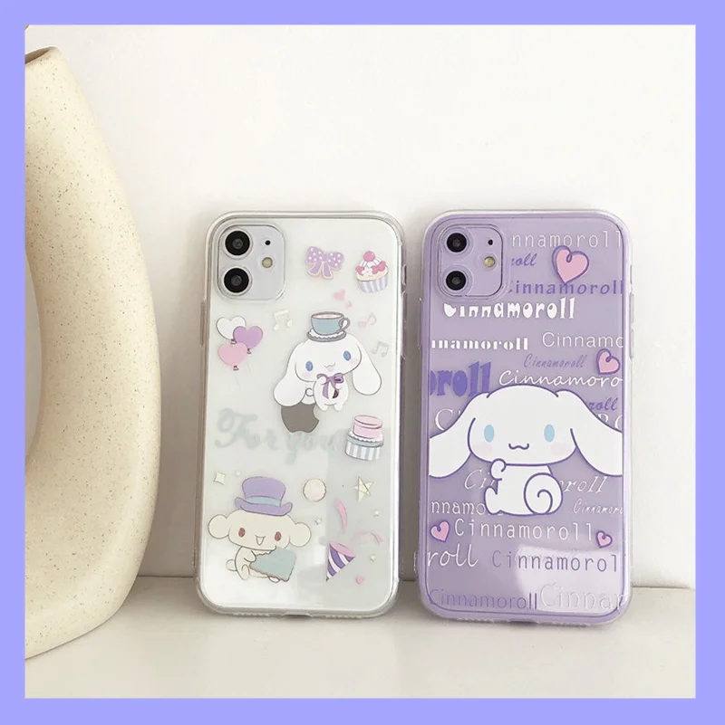 Японский милый чехол для телефона с рисунком собаки корицы iPhone 11Pro Max прозрачный