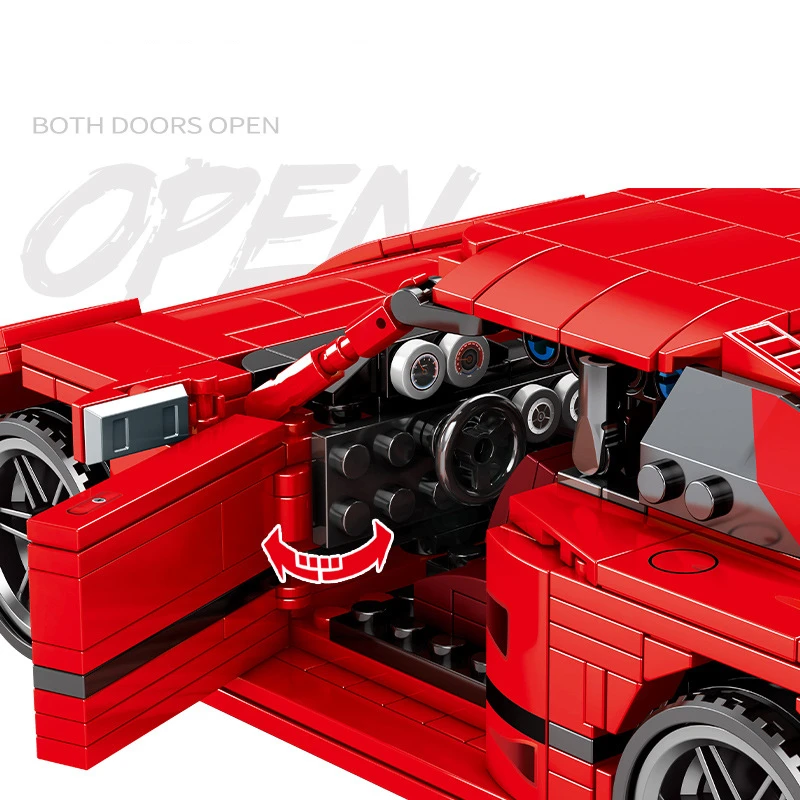 Набор строительных блоков "Высокотехнологичные спортивные автомобили F40 Supercar"