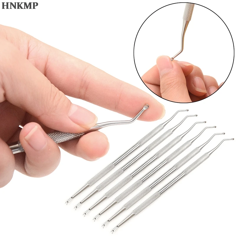 

Dual End Nail Toenails Lifter Stainless Steel Bunion Corrector Foot Cleaning Care Ingrown Hook Pedicure Tool