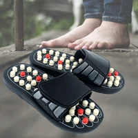 1 pair summer healthy relaxation man women sandals foot slipper sandals reflex stress rotating foot acupressure massage shoes
