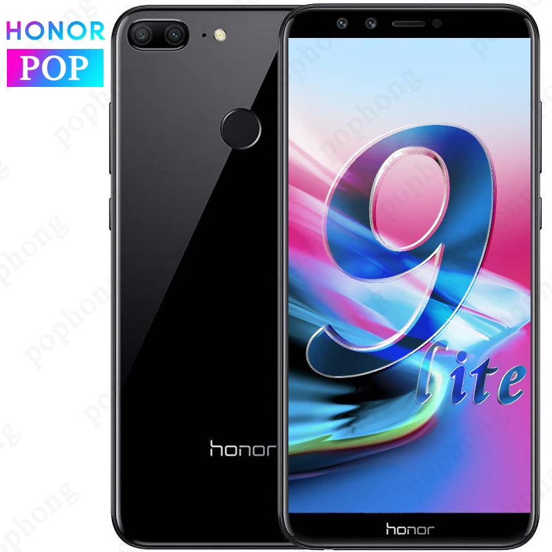 Мобильный телефон HONOR 9 lite с глобальной прошивкой, 4 ГБ, 32 ГБ, 5,65 дюймов, Kirin 659, четыре ядра, Android 8,0, отпечаток пальца, ID, 4 камеры, 2160x1080