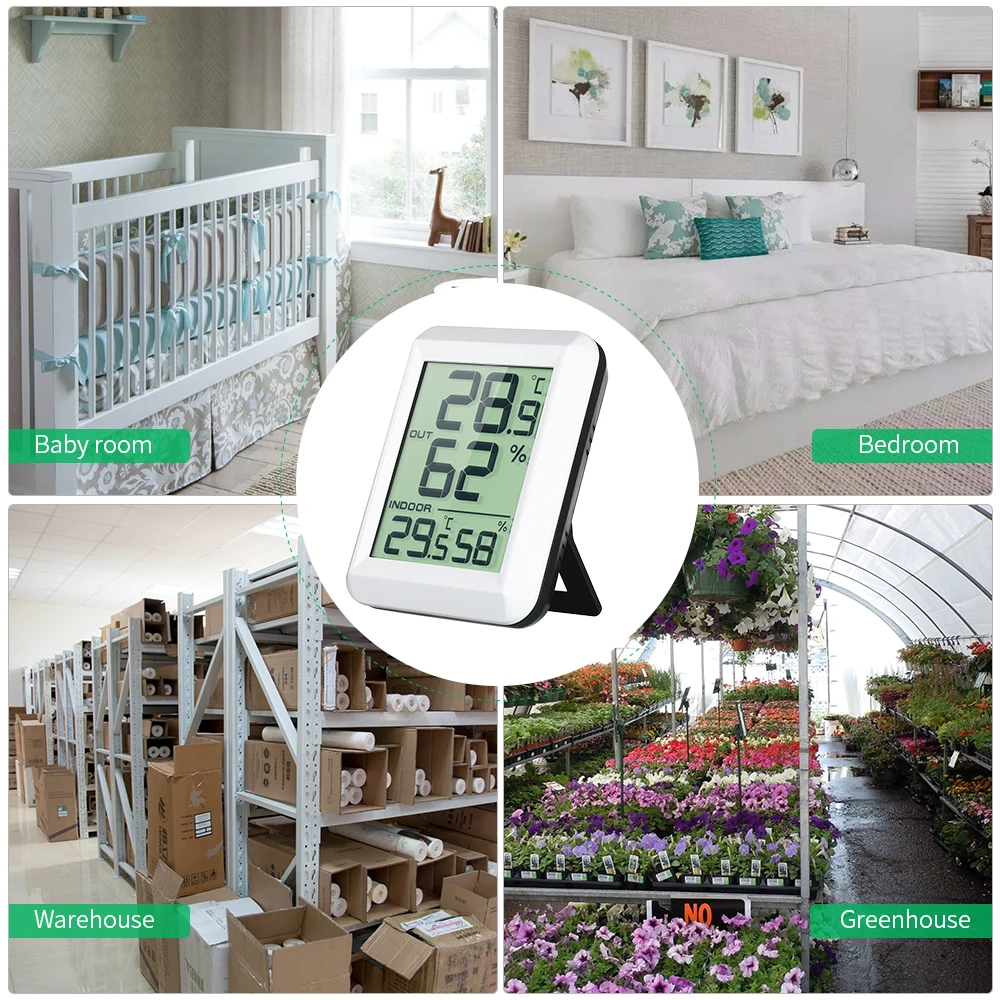 Беспроводной мини ЖК-цифровой термометр гигрометр датчик влажности