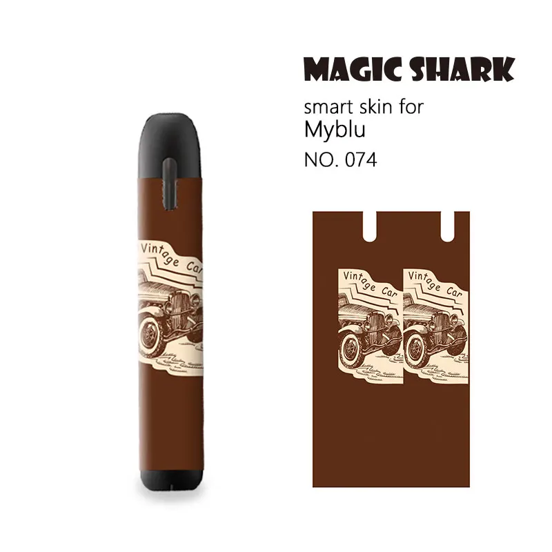 Клейкая печатная этикетка Magic shark 10 пленка 3 м стикер 2.5D для стерео кожи My blu |