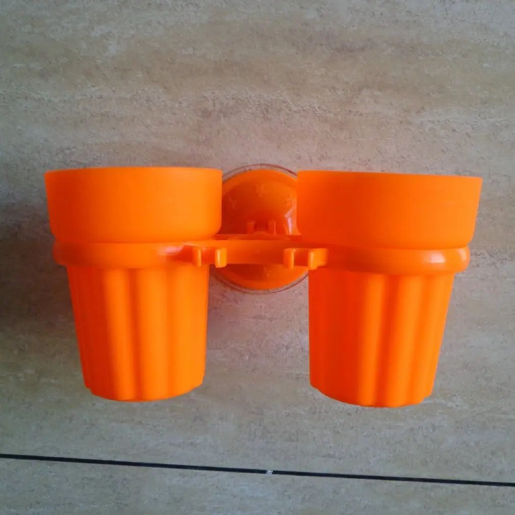 Creative suction cup toothbrush holder mouth couple brushing teeth bathroom wash set rack | Дом и сад