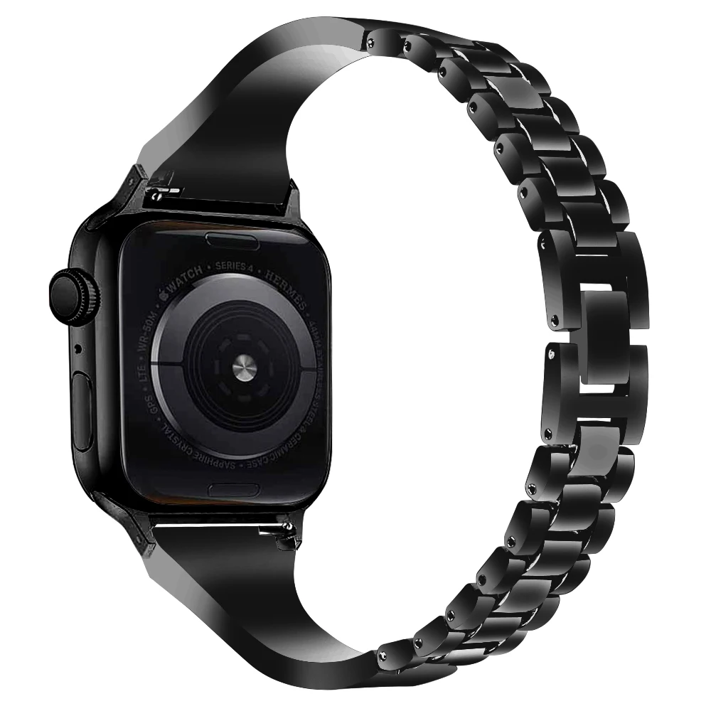 Браслет из нержавеющей стали для Apple Watch Band Series 1 2 3 4 5 38/40 мм 42/44
