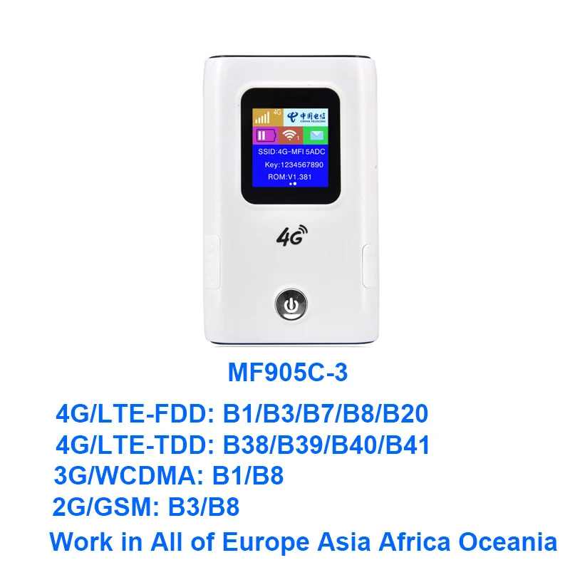 TIANJIE MF905C портативный внешний аккумулятор 6000 мАч 3G 4g LTE wifi беспроводной разблокированный 4G Роутер Карманный автомобильный wifi роутер с слотом для sim-карты - Цвет: MF905C-3