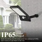 Перезаряжаемая Светодиодная лампа на солнечной батарее, уличный садовый светильник для украшения, фонарь с пассивным инфракрасным датчиком движения, 36 светодиодный