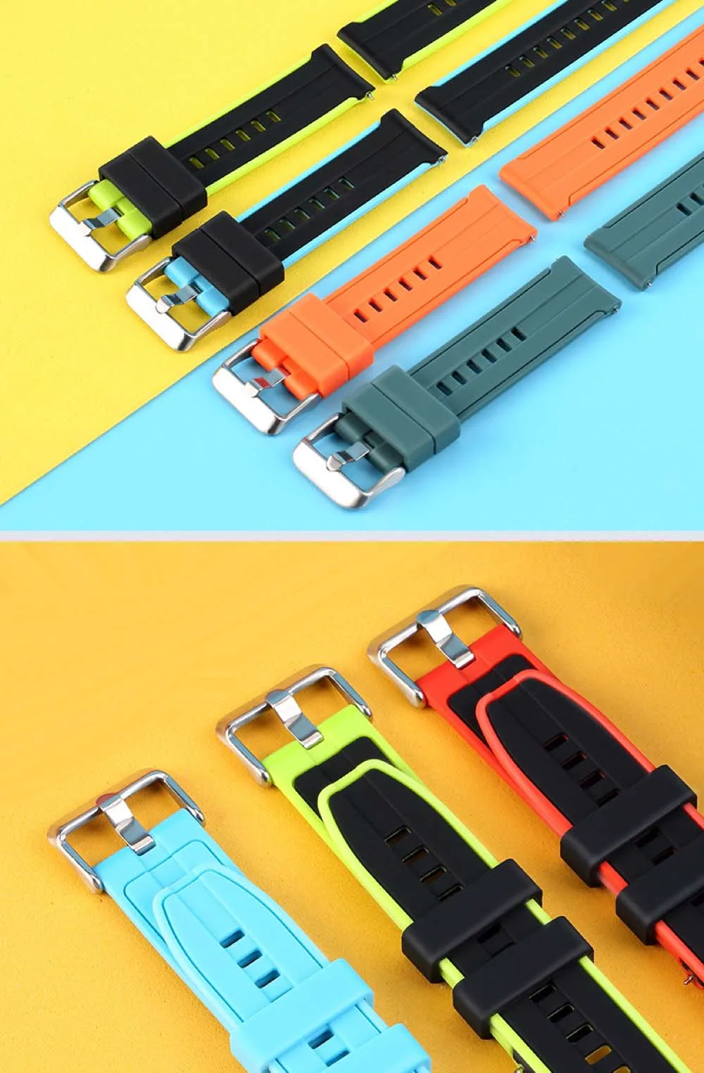 

20/22mm Silicone Watch Strap for Huawei GT/GT2 /Honor Magic Wristband Smart Watch Accessories Bracelet Band Watchstrap