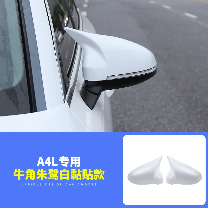 2 шт. автомобильного зеркала заднего вида Защитная крышка матовый хром для Audi B9 A4