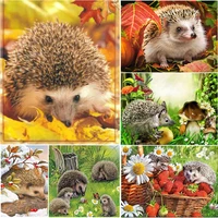 diamond painting completely kit hedgehog diy paint adults crafts handmade cross stitch embroidery diamond accessories