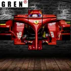 GREN 5 шт. Формула 1 F1 Ferrari Vettel Raikkonen плакаты декоративные холсты настенные картины декор для комнаты живописный
