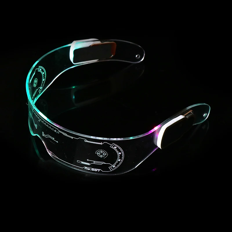 LED очки Неон вечерние светящиеся светодиодные светильник костюм Декор