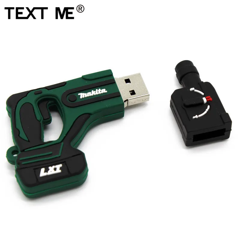 TEXT ME cartoon 2 Модель Электрическая дрель usb флеш-накопитель usb 2,0 4 ГБ 8 ГБ 16 ГБ 32 ГБ 64 ГБ Флешка классный подарок