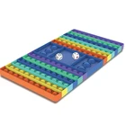 Прямоугольная доска игра аутизм поп радужные шахматы пузырьковый Поппер сенсорные игрушки антистресс для детей и взрослых