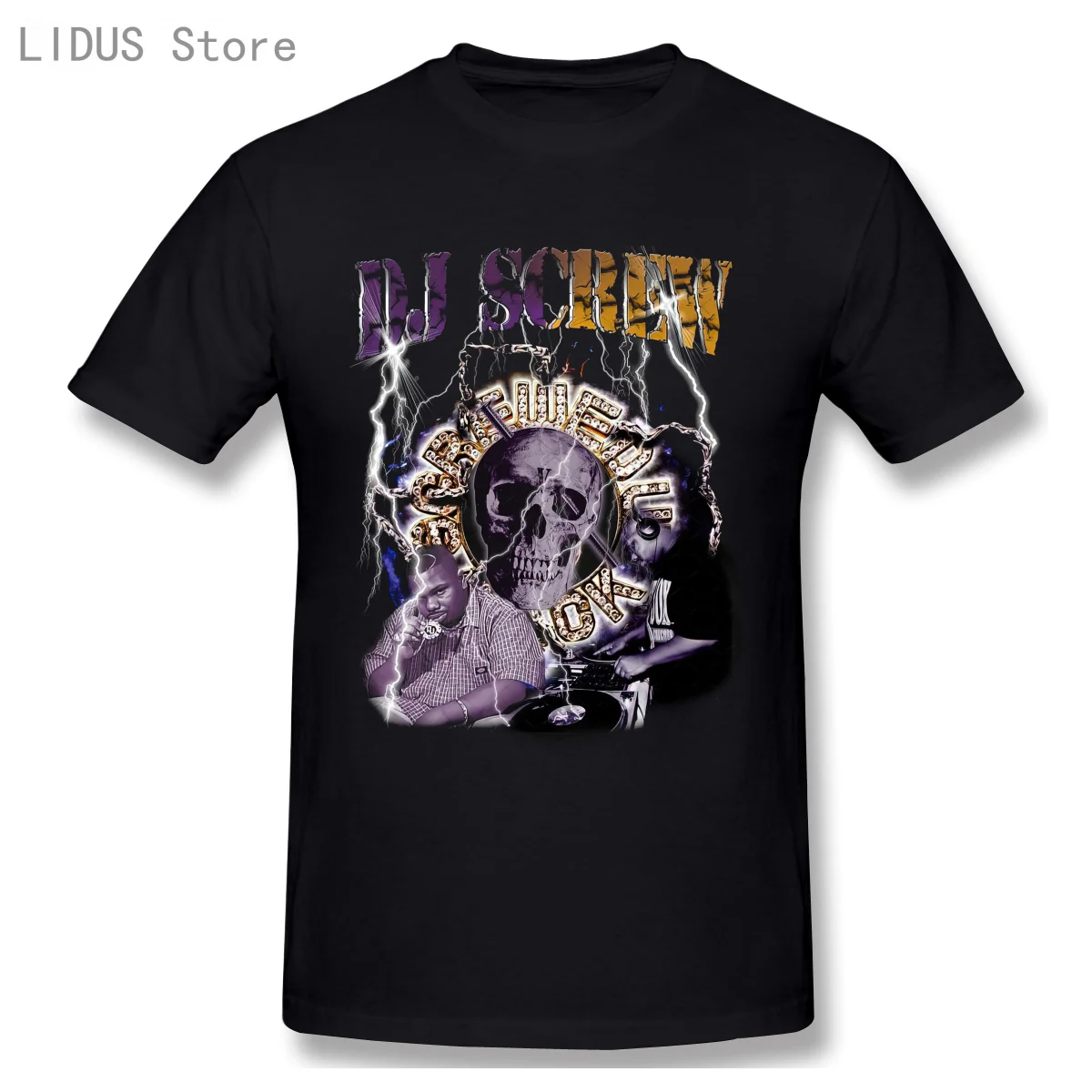 Винтажная Мужская Футболка DJ Screw в стиле 90 х годов с принтом рэп модные мужские
