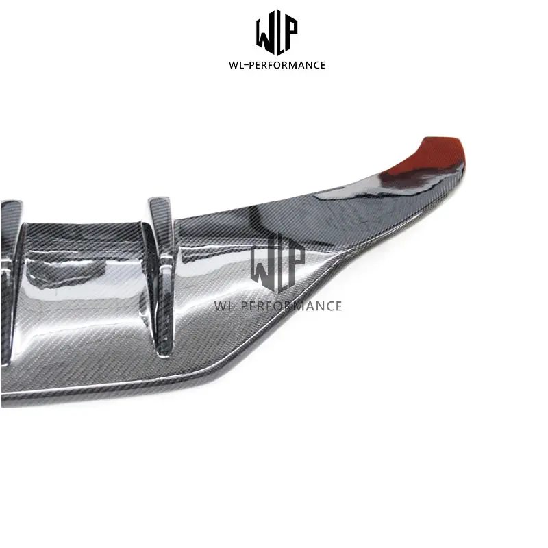 Golf 7 MK7 R400 углеродного волокна диффузор губа на задний бампер среднего вне