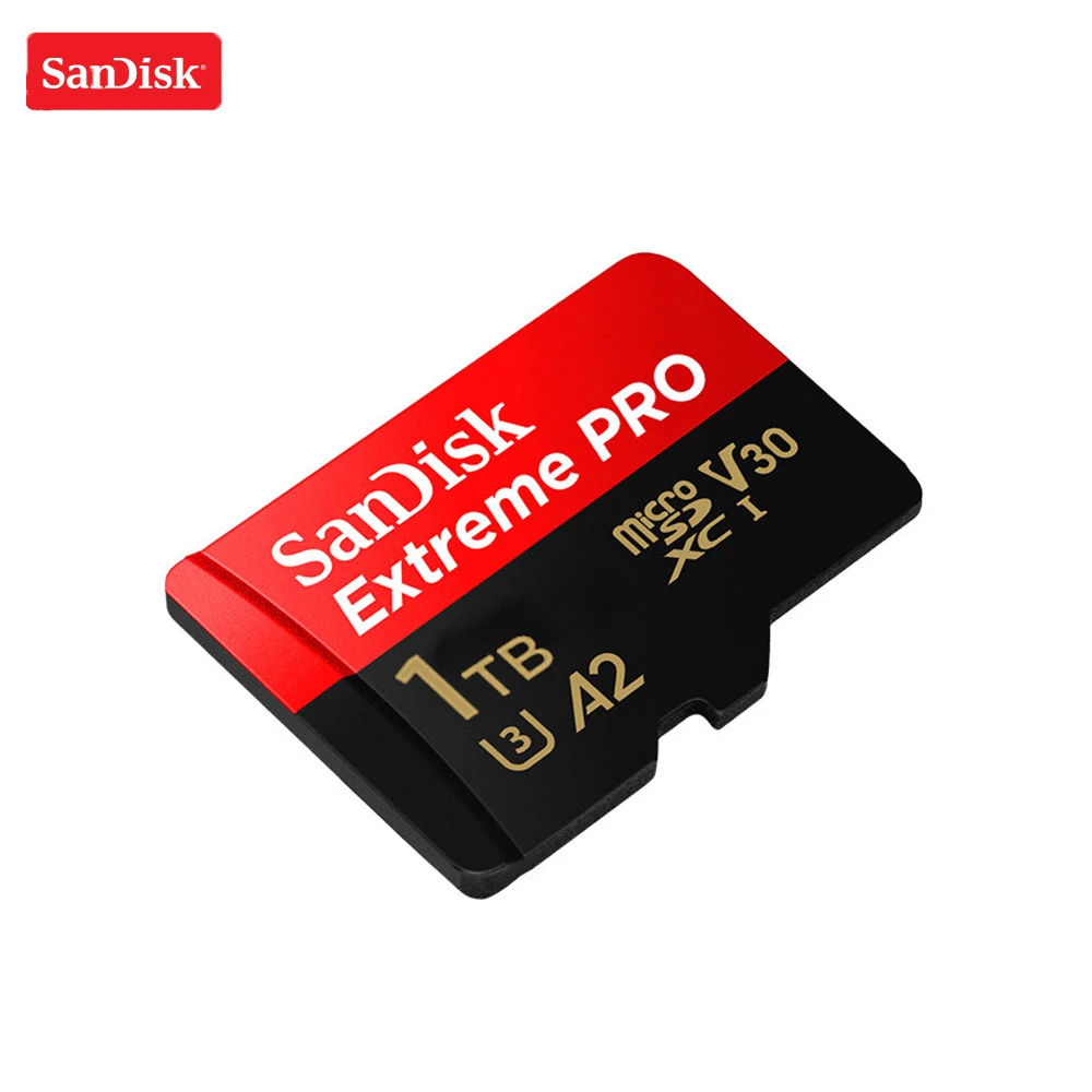 Карта памяти SanDisk Extreme Pro 100% оригинал 1 ТБ micro sd класс 10 карта U3 A2 V30 tf-карта для UAV |