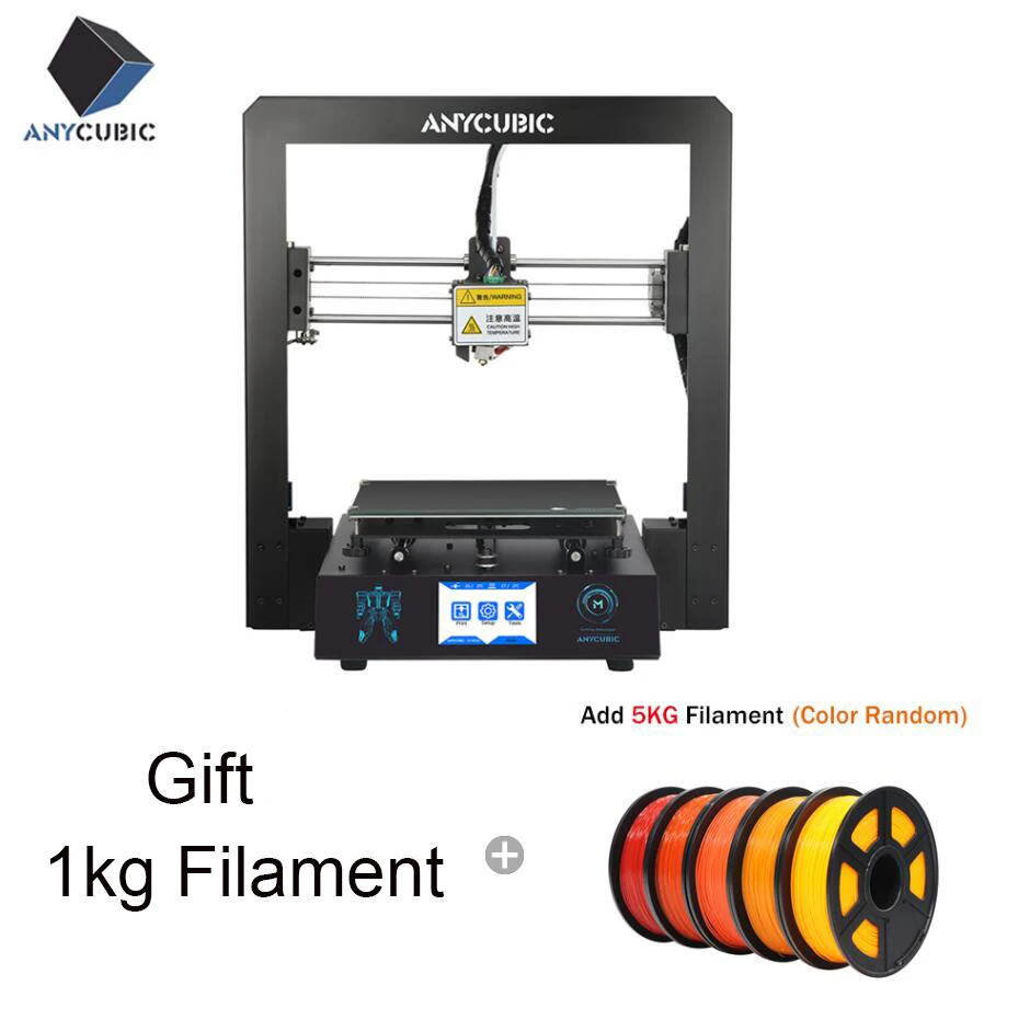 Mega-S Add 5KG ANYCUBIC 3d принтер MegaS Upgrade I3 Mega ABS нити огромный объем сборки стойки жесткая металлическая рамка impresora 3d Stampante 3d - Цвет: Mega-S Add 5KG