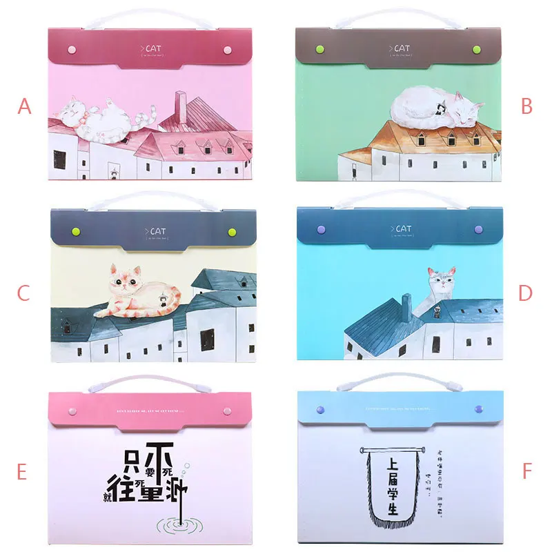 Папка с мультяшным рисунком расширяющийся кошелек органайзер для документов