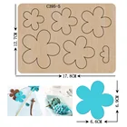 Новые деревянные штампы с цветами для скрапбукинга