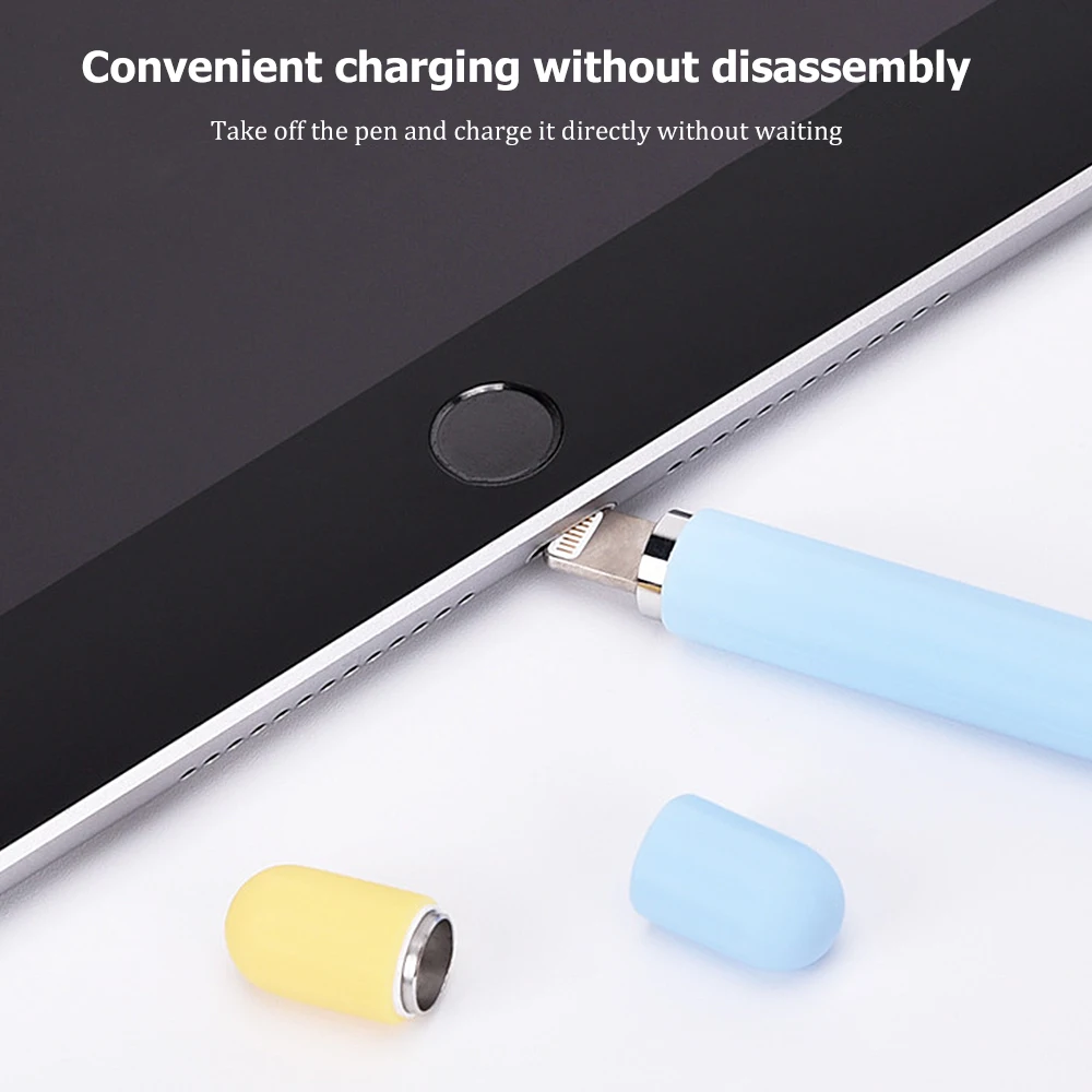Чехол-накладка для Apple Pencil 1 2 цвета силиконовый нескользящий противоскользящий |