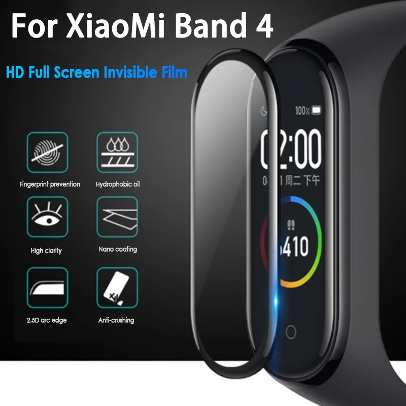 Защитная пленка HD для Xiaomi Mi Band 4 1 шт. защитная против отпечатков пальцев умного