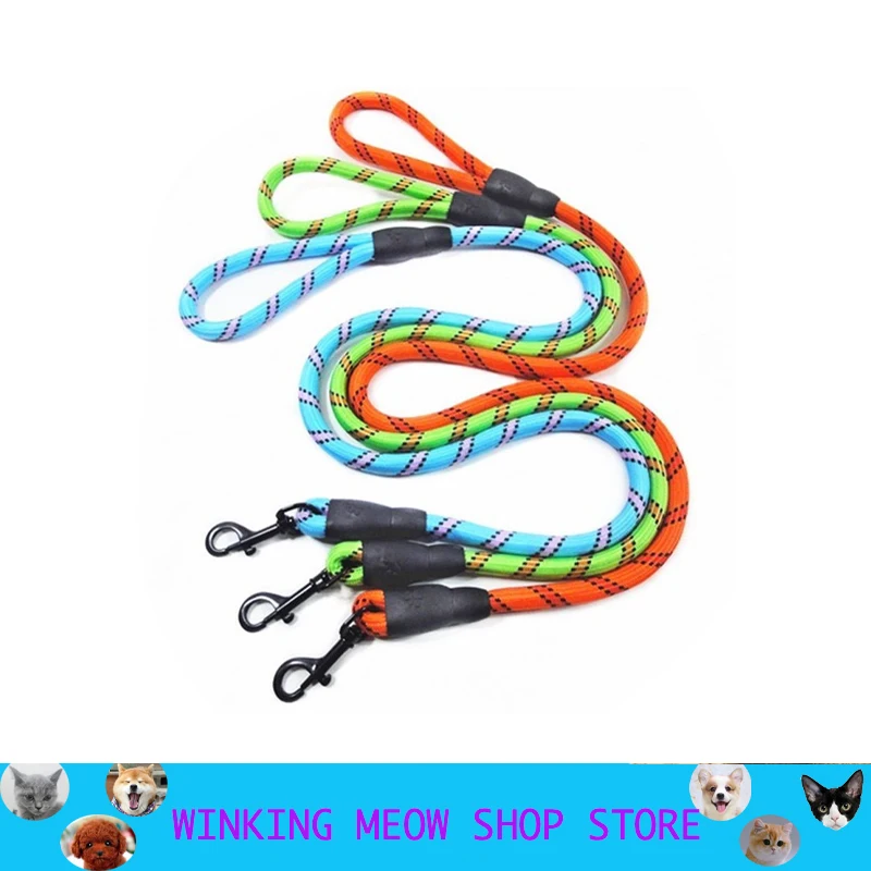 

Pet Leash Strong Dog Leash Long with Comfortable Padded Handle Heavy Duty Training Durable Nylon Rope Leashes Accessories Colour