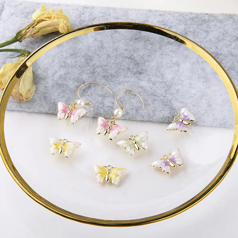 6 шт. хит продаж винтажные сказочные романтические мерцающие серьги-бабочки для