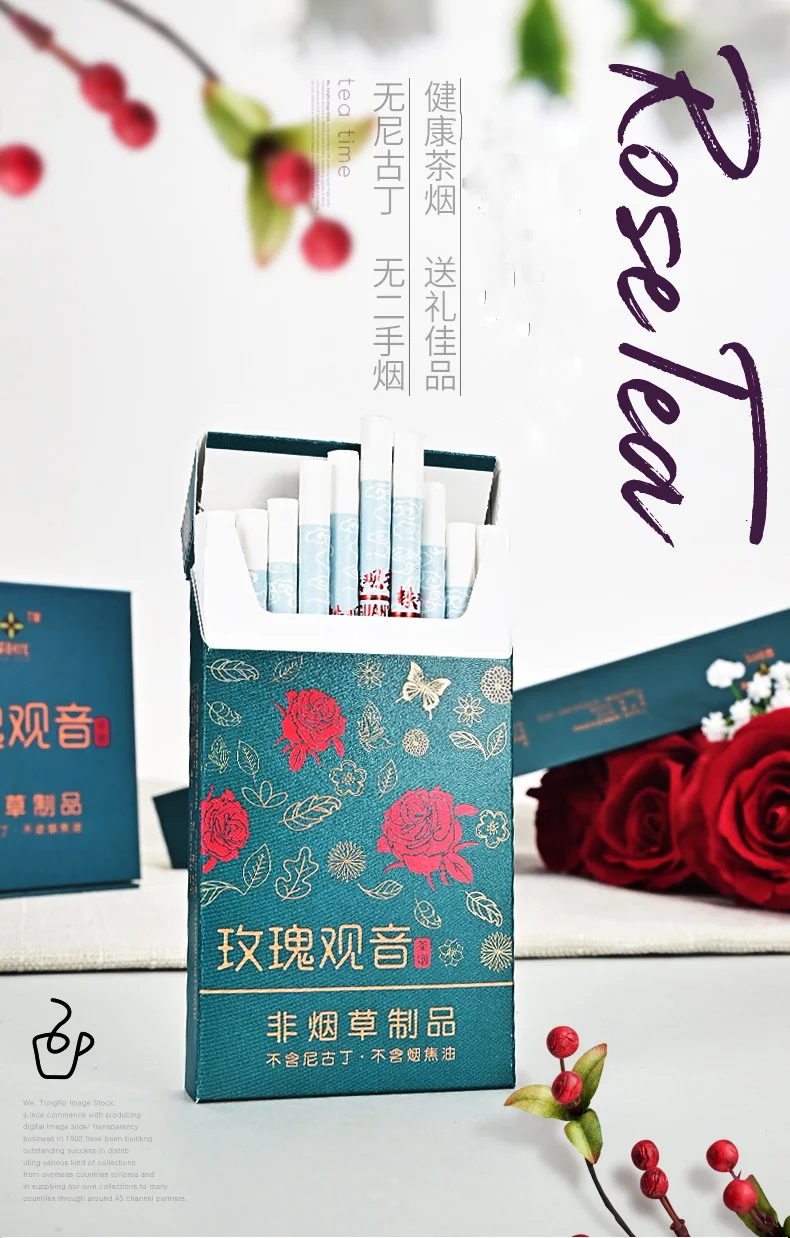 

Herbal Ladies cigarette Herbal Rose FIne Cigarette to Quit smoking Smoke like real smoke