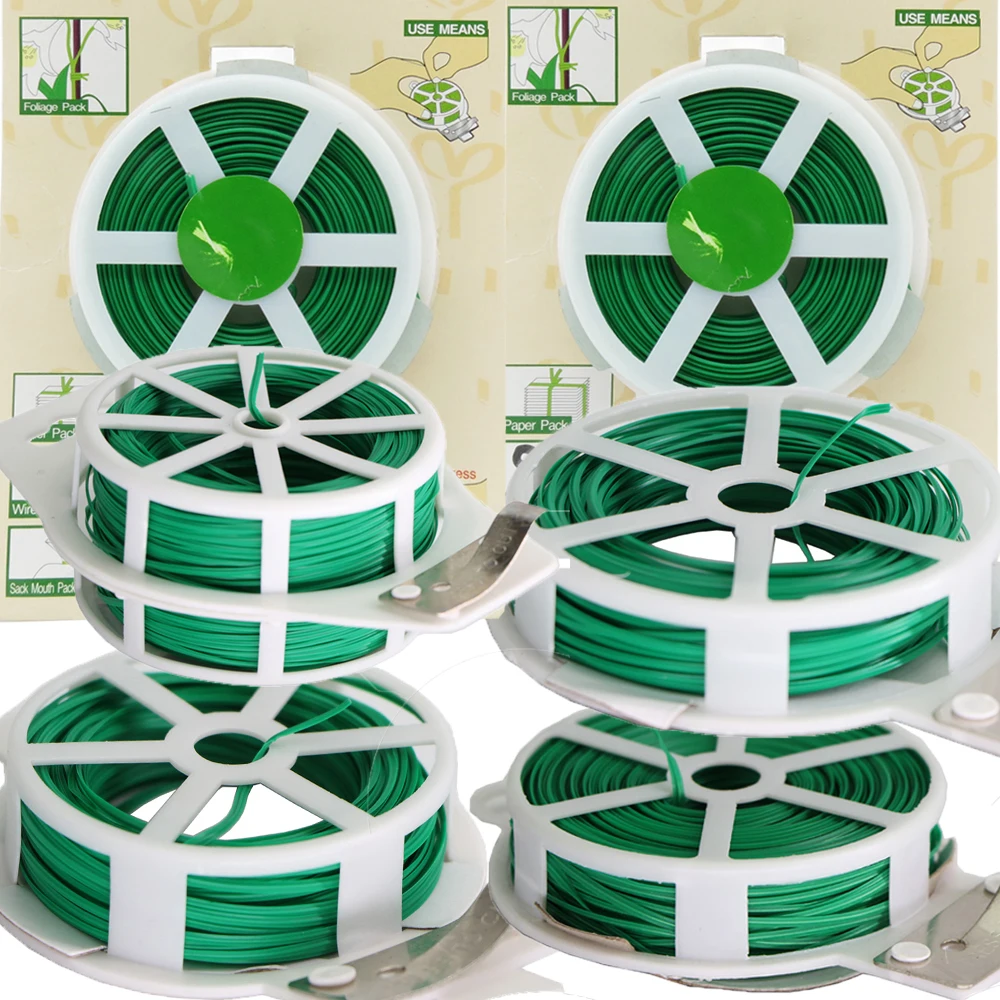 All-Purpose Garden Plant Ties Line With Trimmer Plastic Reel