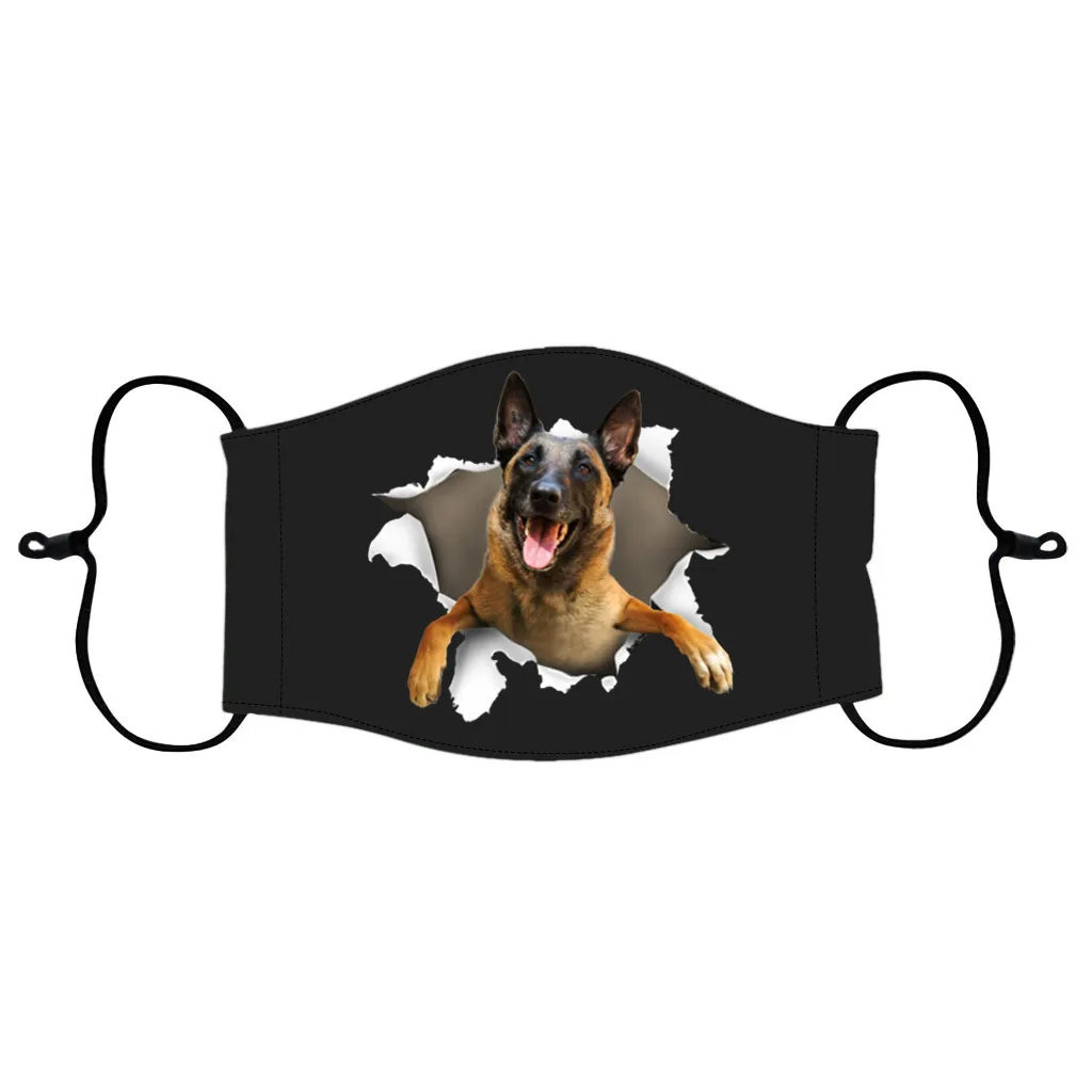 Детская Регулируемая хлопковая маска для лица ветрозащитная многоразовая с