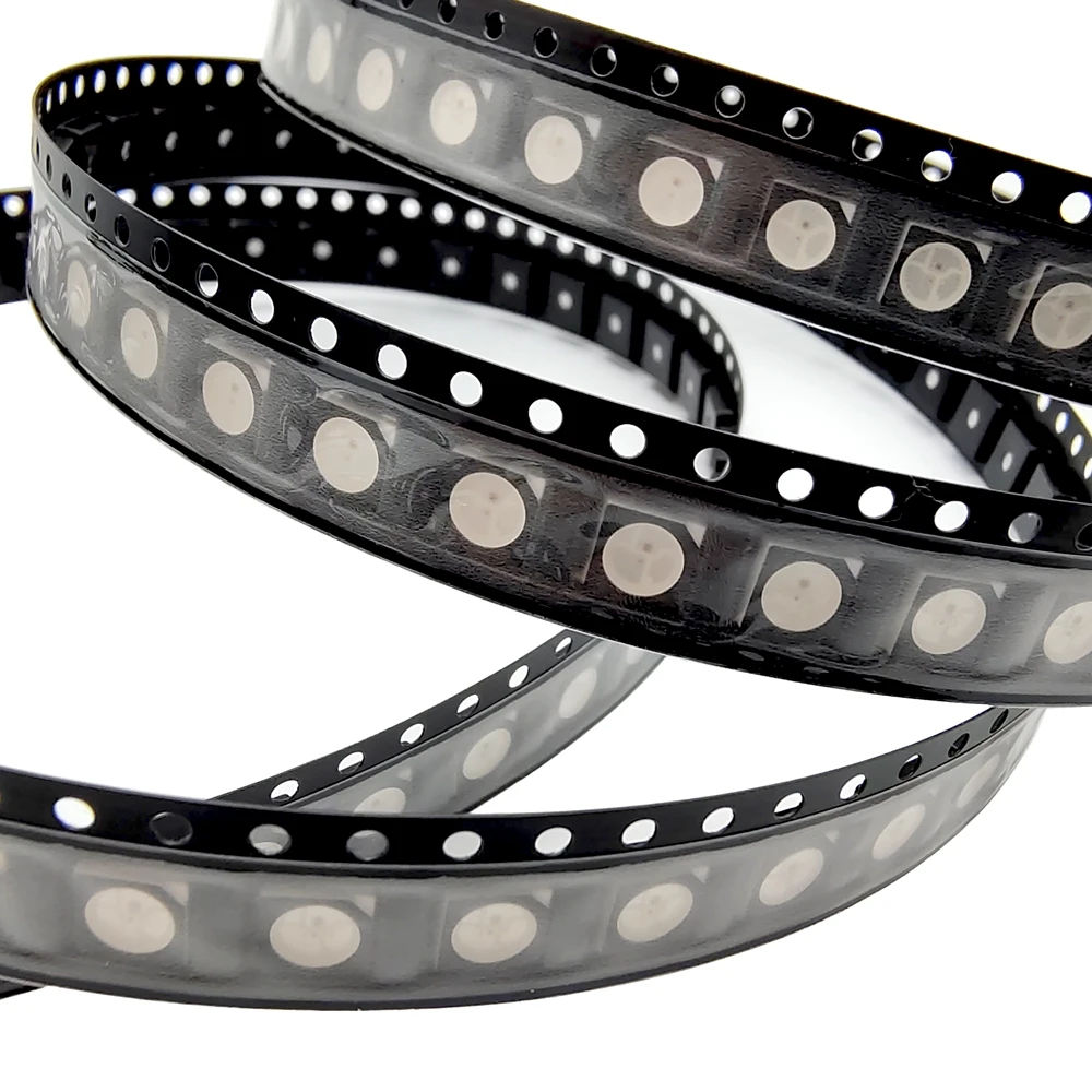 

DC5V WS2812B Individually Addressable Pixels IC 5050SMD RGB Strip Light Chip Black/White For Led Replacement Welding 10-1000PCS