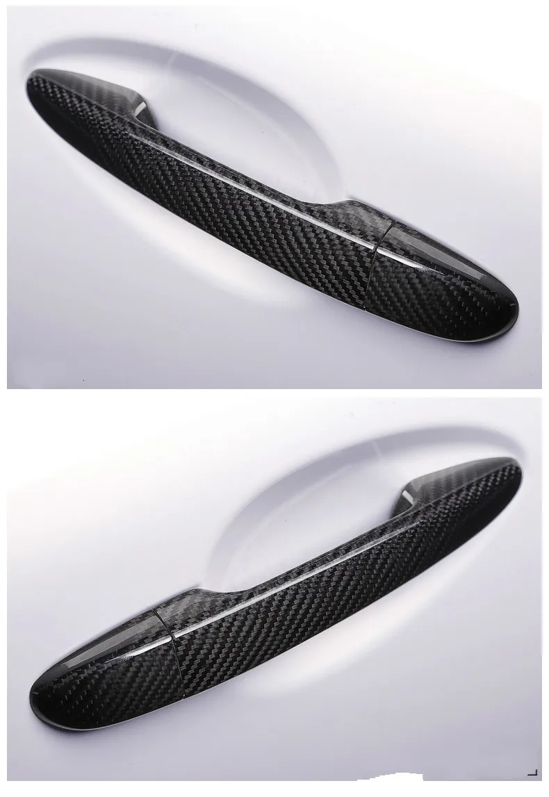 

4PCS Carbon Fiber For Mazda 6 Atenza 2013 -2019 Chrome Carbon Fiber Door Handle Cover Car Styling Accessories Stickers
