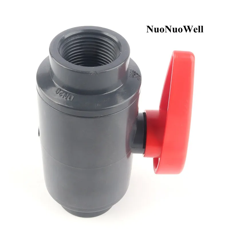 Шаровой клапан UPVC 1/2"-2" темно-серый