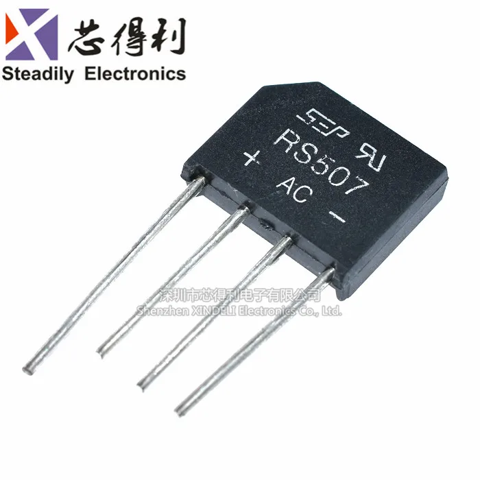 10 шт./лот RS407 507 608 808 bian qiao 4A700V выпрямитель мостового выпрямителя Sep Hy Bridge |