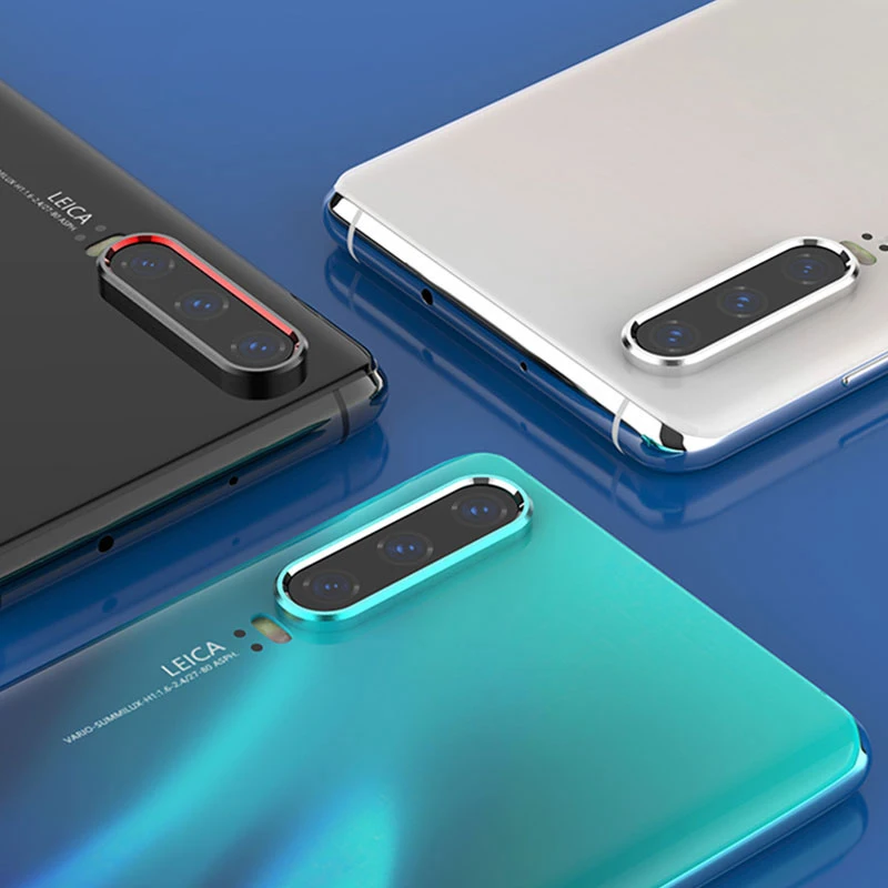Стекло для камеры Forhuawei P30pro + металлическое кольцо задней линзы P30 pro Защитное