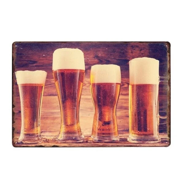 

Пивной металлический знак табличка винтажные плакаты декоративные металлические настенные пластины Бар Паб домашний декор 20x30 см