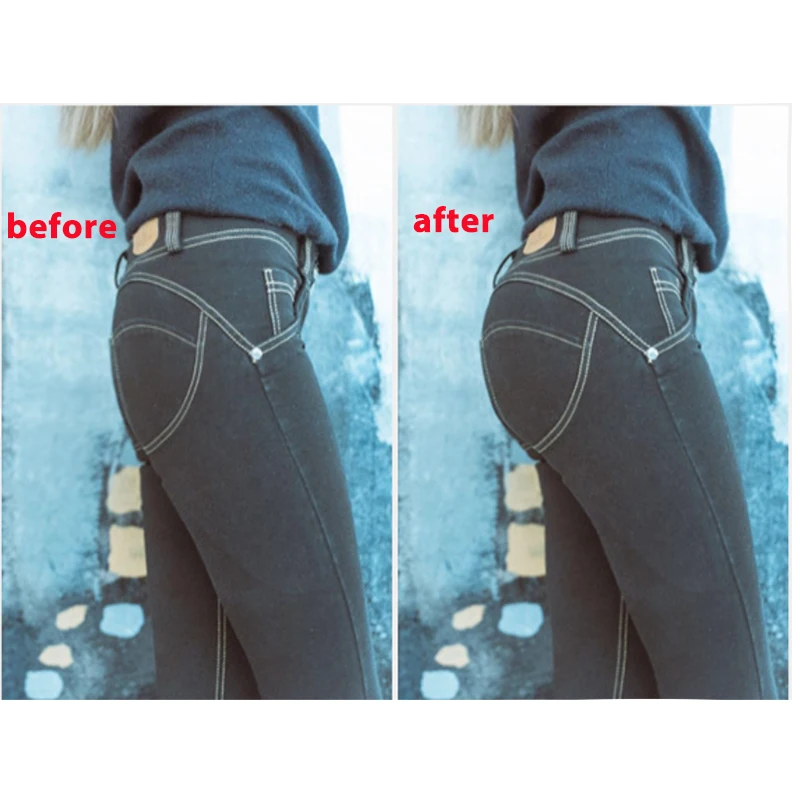 Трусики с эффектом пуш ап бесшовное нижнее белье цельное в полоску леопардовым