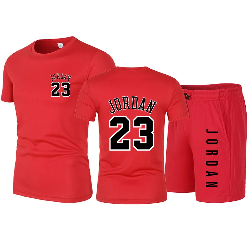 

Suit men 23 sportswear T-shirt shorts 2021 summer short suit track suit men's sports suit jogging sportswear basketball jersey