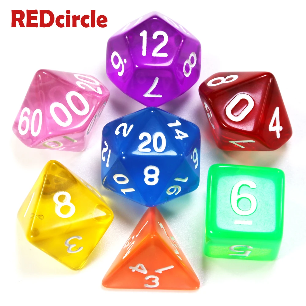 Горячая Распродажа Candy Die 7 шт./компл. прочный Набор игральных костей в старинном