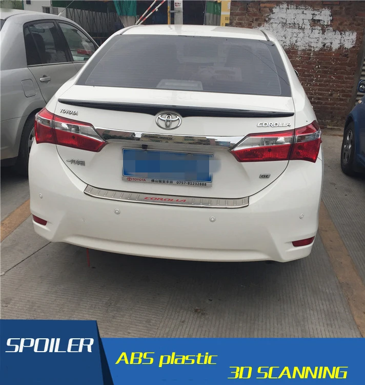 Спойлер для Corolla заднее крыло автомобиля из АБС-материала грунтовка цветной