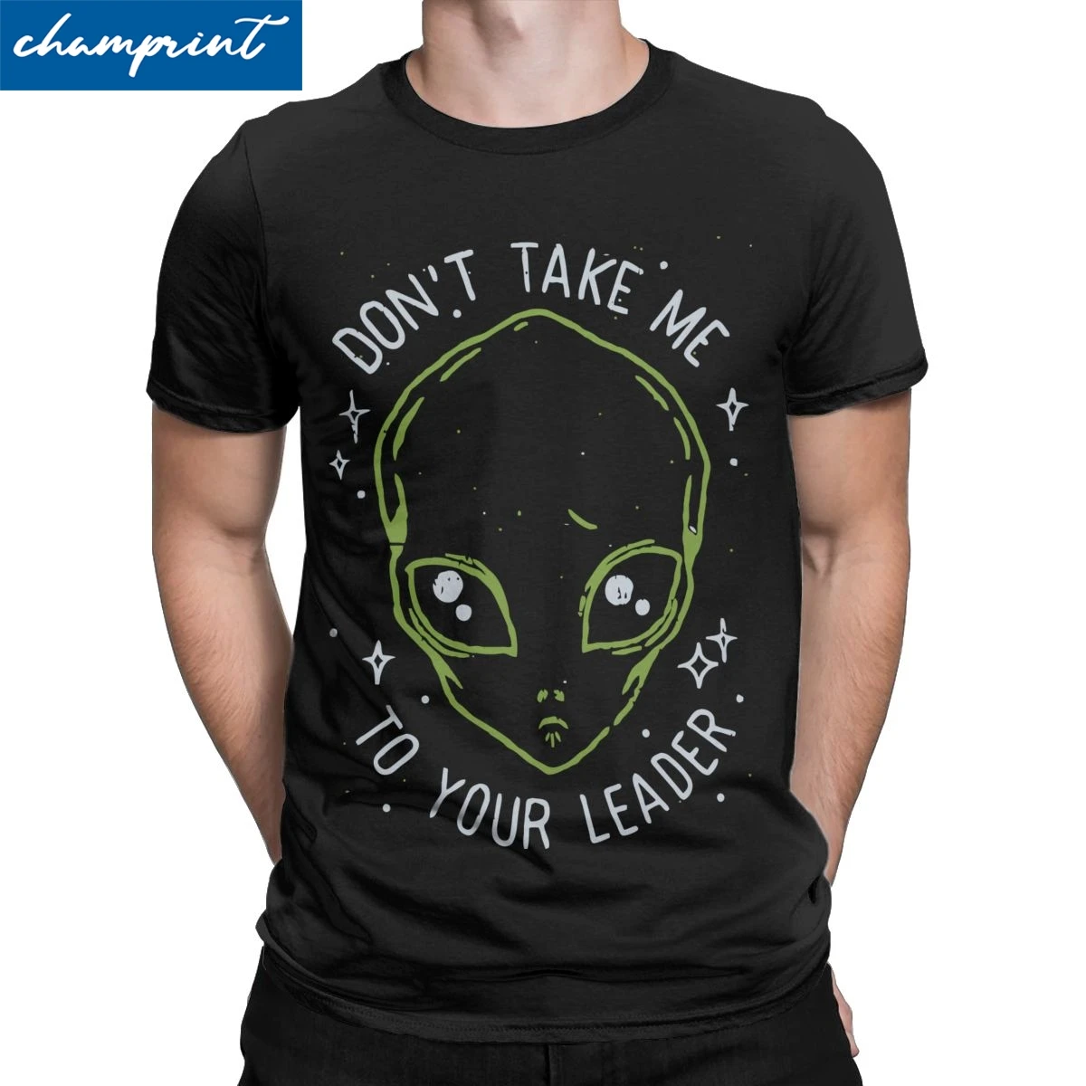 Мужские футболки с принтом &quotThe Flash't Take Me To Your Leader&quot Винтажная футболка