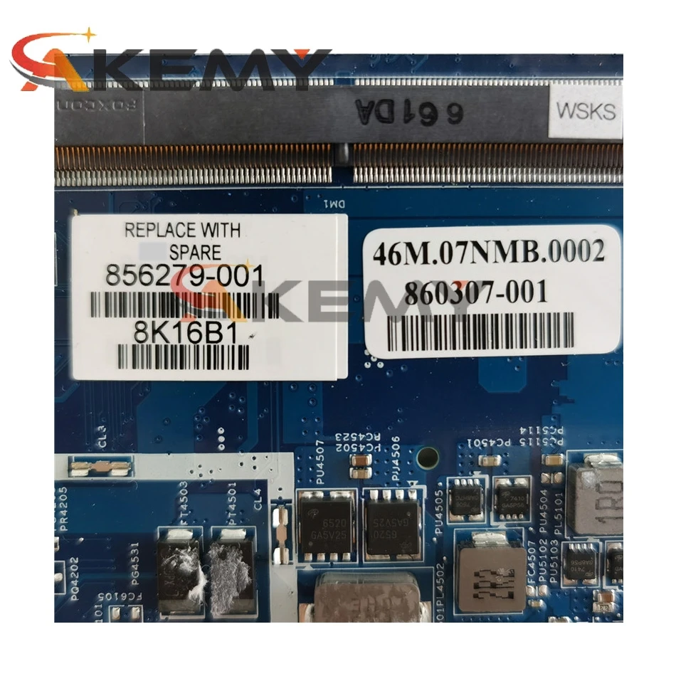 

858872-601 448.07N06.002N UMA w i5-7200U CPU for HP ENVY x360 Convert 15-AQ Series 15T-AQ100 NoteBook PC Laptop Motherboard