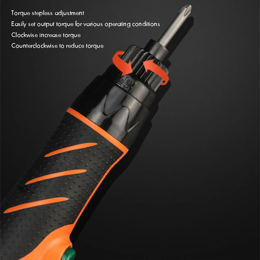 

220V Corded Electric Screwdriver for 6mm/6.35mm Bits, Positive and Negative Switch, Stepless Adjustment, High Power Screwdriver