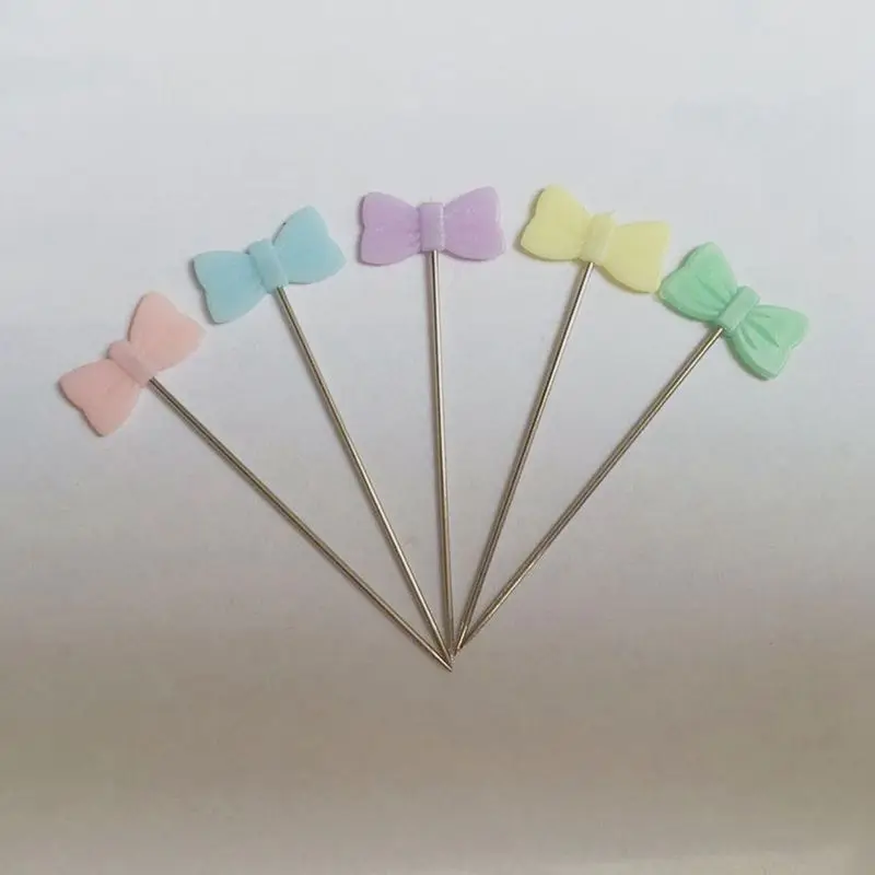 

100pcs/bag Pins Mixed Colors Sewing Patchwork Pins Flower Head Pins Sewing Tool Needle Arts Sewing Accessories Tie