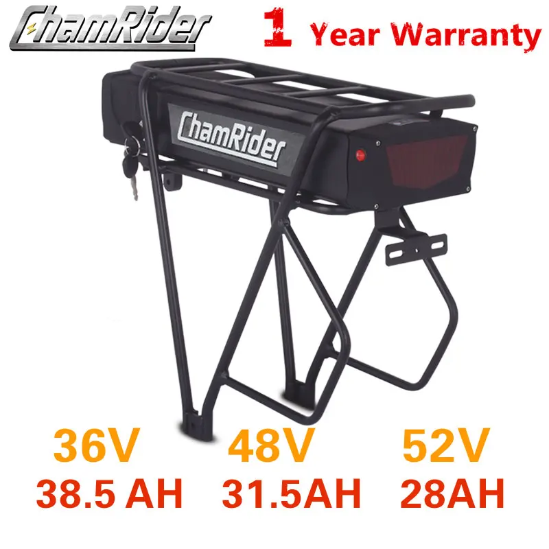 Аккумулятор для электровелосипеда литий ионный аккумулятор багажника 48 В 20 Ач 36