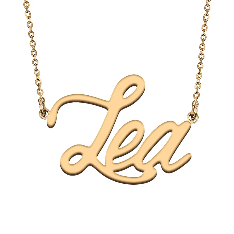 Lea Custom Name Necklace Customized Pendant Choker Personalized Jewelry Gift for Women Girls Friend Christmas Present