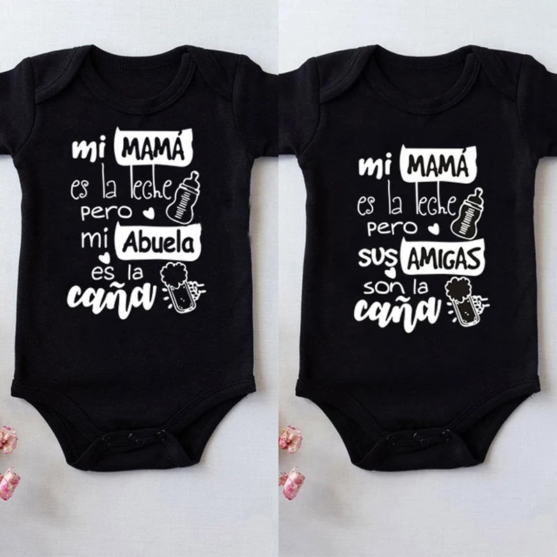 2021 Baby Bodysuit Fashion Newborn Funny Jumpsuit Infant Unisex Cute Print Short Sleeve Cotton Body Baby Playsuit Clothes 0-24M