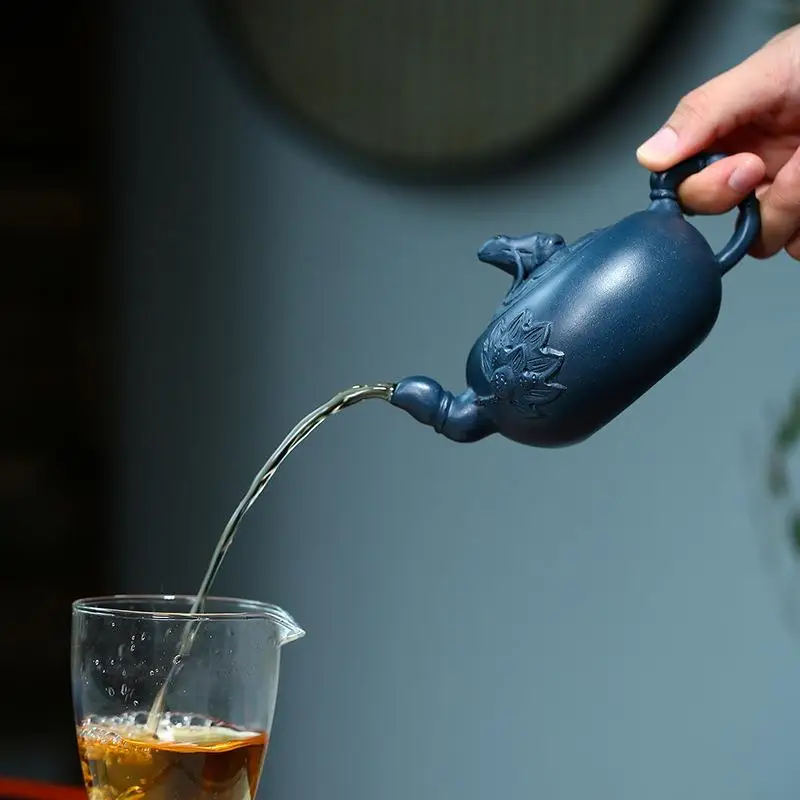 

250 мл Yixing пурпурный Глиняный Чайник из сырой руды Qingduanni чайный горшок винтажная посуда для напитков чайный набор кунг-фу чайный набор Zisha горшки для подарка на день рождения