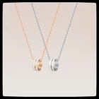 Классическое ожерелье DW, характерное индивидуальное ожерелье из титановой стали, модное ожерелье для пар, трендовая бижутерия для мужчин, женщин и девушек, подарок